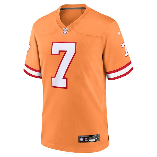 Bucky Irving Tampa Bay Buccaneers Nike Alternate Game Jersey - Orange/Red - Image 3