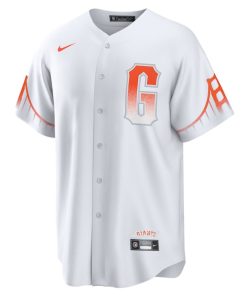 Alternative view of Brandon Crawford San Francisco Giants Nike City Connect Replica Player Jersey - White