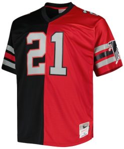 Alternative view of Deion Sanders Atlanta Falcons Big & Tall Split Legacy Retired Player Replica Jersey - Black/Red
