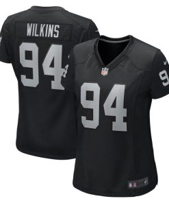 Alternative view of Christian Wilkins Las Vegas Raiders Nike Women's  Game Jersey -  Black