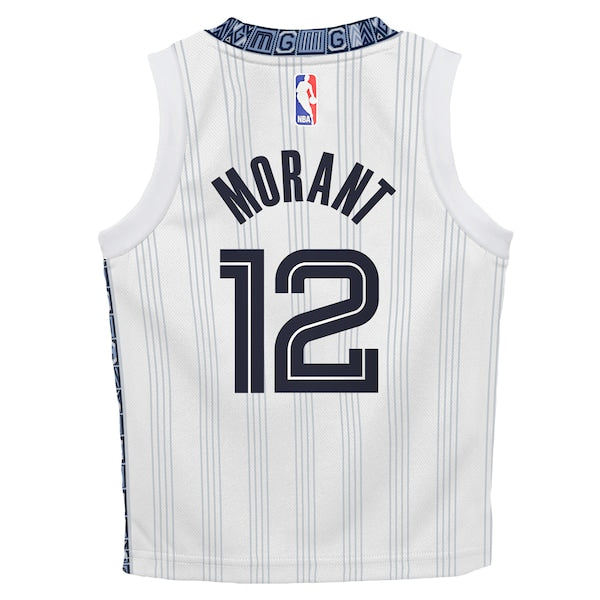 Ja Morant Memphis Grizzlies Nike Infant 2025/26 City Edition Swingman Jersey - White - Image 3