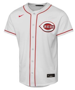 Alternative view of Elly De La Cruz Cincinnati Reds Nike Youth Home Replica Player Jersey - White