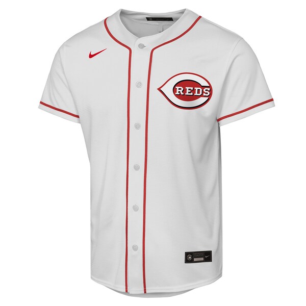 Elly De La Cruz Cincinnati Reds Nike Youth Home Replica Player Jersey - White - Image 2