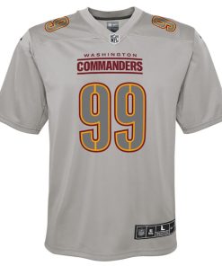 Alternative view of Chase Young Washington Commanders Nike Youth Atmosphere Fashion Game Jersey - Gray