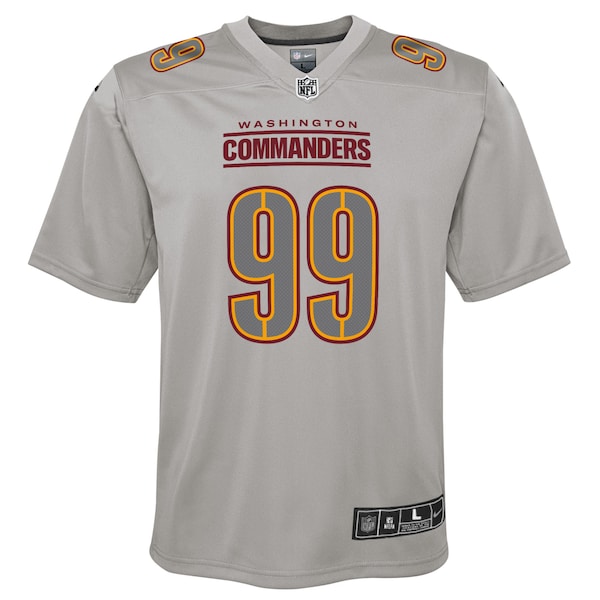 Chase Young Washington Commanders Nike Youth Atmosphere Fashion Game Jersey - Gray - Image 2