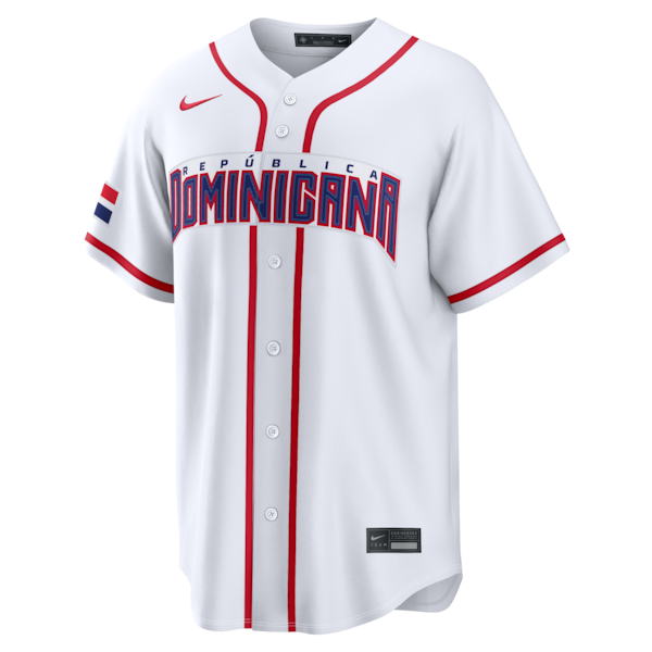 Manny Machado Dominican Republic Baseball Nike 2026 World Baseball Classic Home Stadium Jersey - White - Image 2