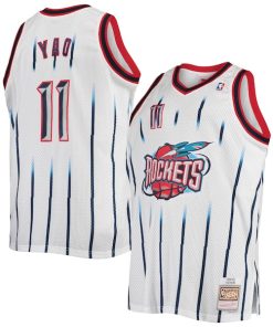 Yao Ming Houston Rockets 2002/03 Big & Tall Hardwood Classics Swingman Jersey - White