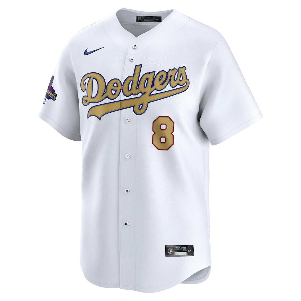 Enrique Hern¨¢ndez Los Angeles Dodgers Nike 2025 Gold Collection Limited Jersey ¨C White - Image 2