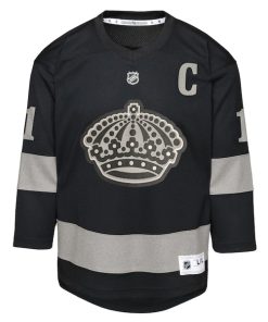 Alternative view of Anze Kopitar Los Angeles Kings Youth Alternate Replica Jersey - Black