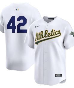 Oakland Athletics Nike 2024 Jackie Robinson Day Home Limited Jersey?¨C White