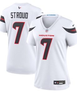 Alternative view of C.J. Stroud Houston Texans Nike Women's Game Jersey - White/Red