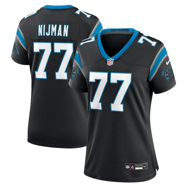 Yosh Nijman Carolina Panthers Nike Women's Game Jersey - Black - Image 4