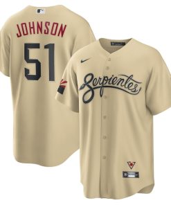Randy Johnson Arizona Diamondbacks Nike City Connect Replica Player Jersey - Sand