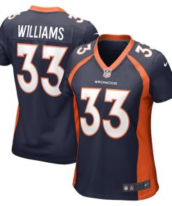 Javonte Williams Denver Broncos Nike Women's Home Game Player Jersey - Navy/Orange