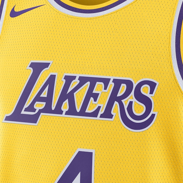 Dalton Knecht Los Angeles Lakers Nike Unisex Swingman Jersey - Gold - Image 4
