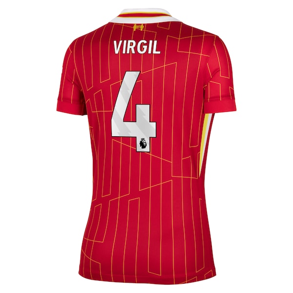 Virgil van Dijk Liverpool Nike Women's 2024/25 Home Replica Player Jersey?ยจC Red - Image 3