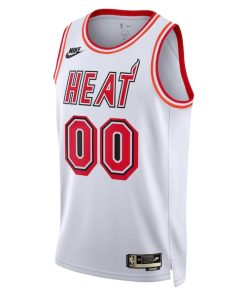 Alternative view of Miami Heat Nike Unisex 2022/23 Custom Swingman Jersey - Classic Edition - White
