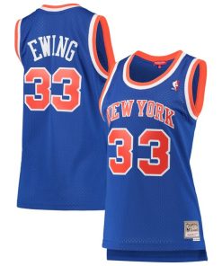 Patrick Ewing New York Knicks Women's 1991/92 Hardwood Classics Swingman Jersey - Blue