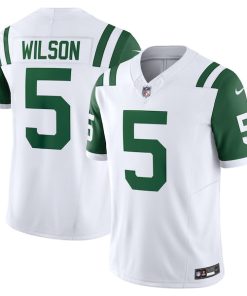 Garrett Wilson New York Jets Nike Classic Alternate Vapor F.U.S.E. Limited Jersey - White