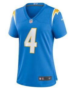Alternative view of Gus Edwards Los Angeles Chargers Nike Women's  Game Jersey -  Powder Blue
