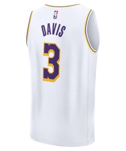 Alternative view of Anthony Davis Los Angeles Lakers  Youth Fast Break Replica Player Jersey - Association Edition - White