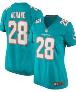 Devon Achane Miami Dolphins Nike Women's Player Game Jersey - Aqua