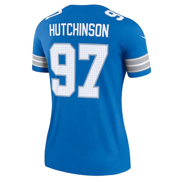 Aidan Hutchinson Detroit Lions Nike Women's Legend Jersey - Blue - Image 4