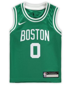 Alternative view of Jayson Tatum Boston Celtics Nike Preschool 2018/19 Replica Jersey - Icon Edition - Kelly Green