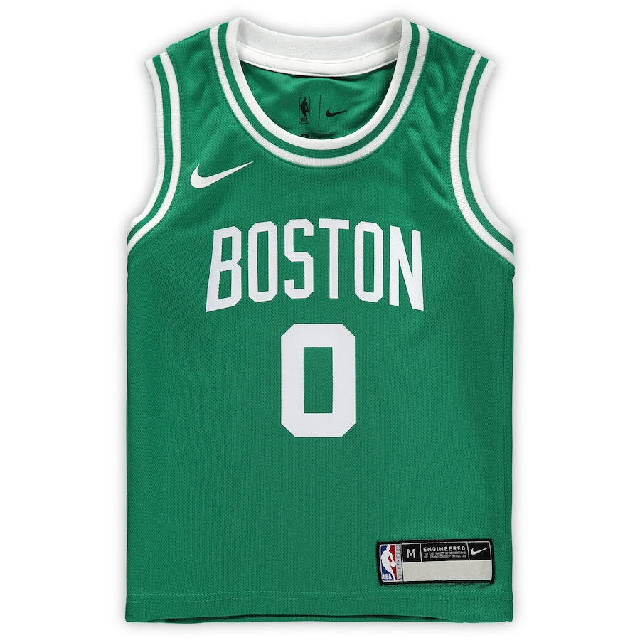 Jayson Tatum Boston Celtics Nike Preschool 2018/19 Replica Jersey - Icon Edition - Kelly Green - Image 2