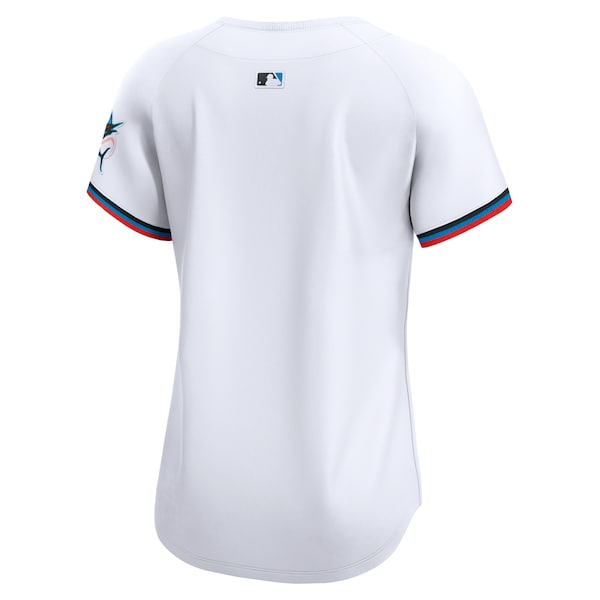 Miami Marlins Nike Women's Home Limited Jersey - White - Image 3