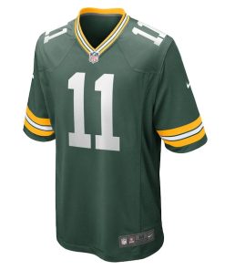 Alternative view of Jayden Reed Green Bay Packers Nike  Game Jersey -  Green