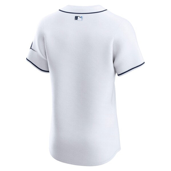 Tampa Bay Rays Nike Home Elite Jersey - White/Light Blue - Image 4
