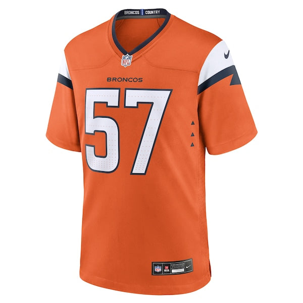 Dre Greenlaw Denver Broncos Nike Team Game Jersey - Orange - Image 2