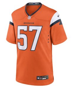 Alternative view of Dre Greenlaw Denver Broncos Nike Team Game Jersey -  Orange