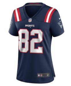 Alternative view of JaQuae Jackson New England Patriots Nike Women's  Game Jersey -  Navy