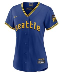Alternative view of Seattle Mariners Nike Women's 2023 City Connect Replica Jersey - Royal