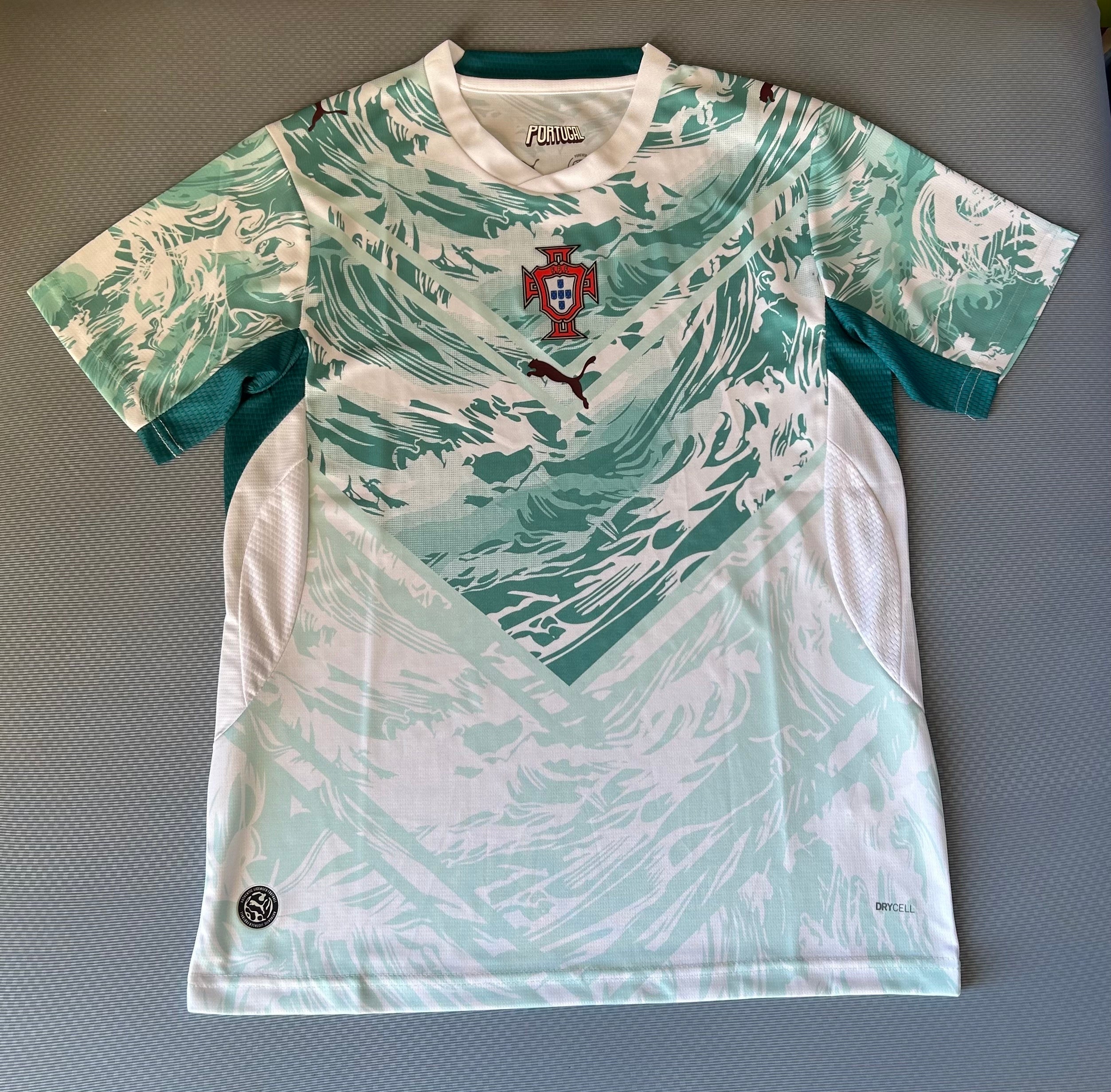 Portugal National Team Puma 2026 Away Jersey - Green / White - Image 3