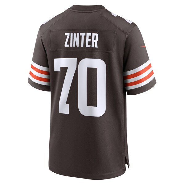 Zak Zinter Cleveland Browns Nike Team Game Jersey - Brown - Image 3