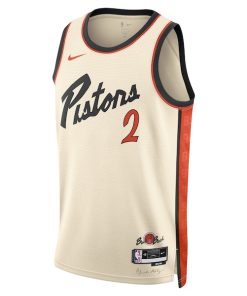 Alternative view of Cade Cunningham Detroit Pistons Nike Unisex 2024/25 Swingman Player Jersey - City Edition - White