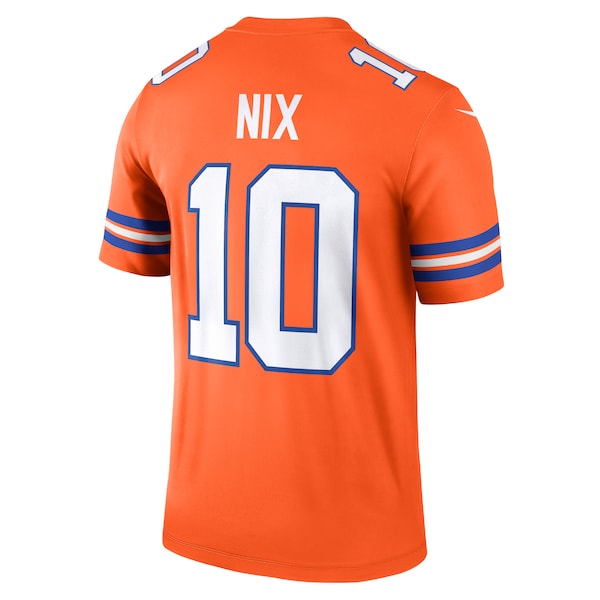 Bo Nix Denver Broncos Nike Alternate Legend Player Performance Top - Orange - Image 3