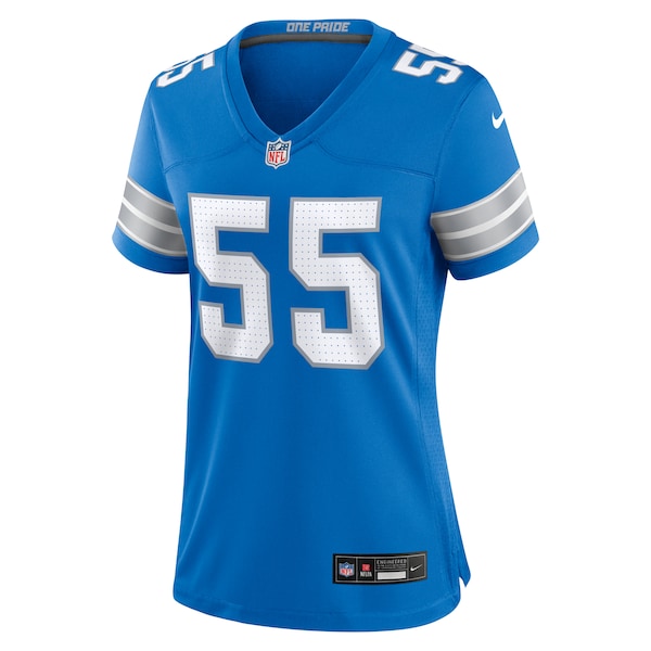 Derrick Barnes Detroit Lions Nike Women's Team Game Jersey - Blue - Image 2