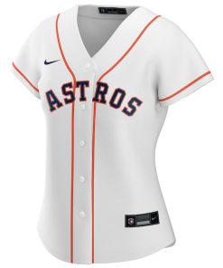 Alternative view of Houston Astros Nike Women's Home Replica Custom Jersey - White
