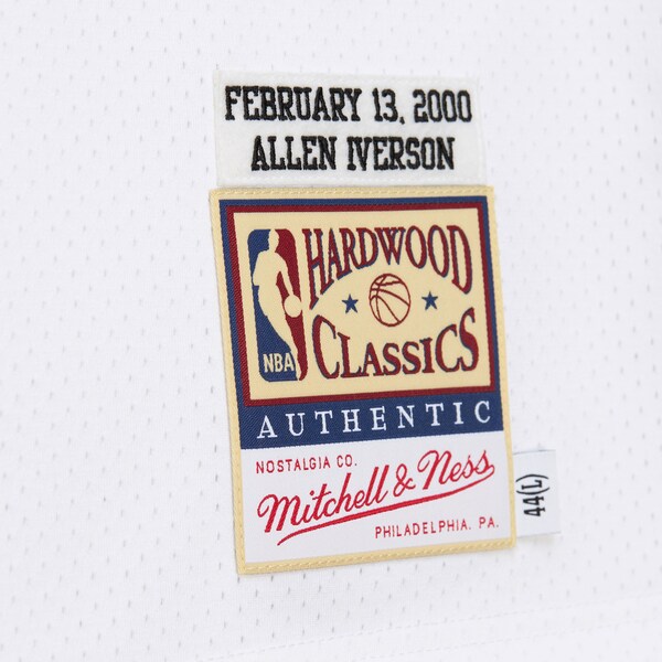Allen Iverson Philadelphia 76ers 2000 NBA All-Star Game Authentic Jersey - White - Image 6