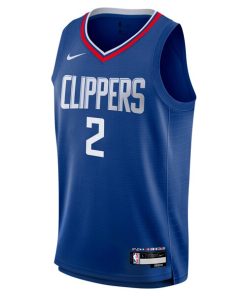 Alternative view of Kawhi Leonard LA Clippers Nike Youth Swingman Jersey - Icon Edition - Royal