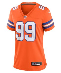 Alternative view of Zach Allen Denver Broncos Nike Women's Mile High Collection 1977 Throwback Player Game Jersey - Orange
