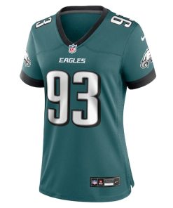 Alternative view of Milton Williams Philadelphia Eagles Nike Women's Team Game Jersey - Midnight Green