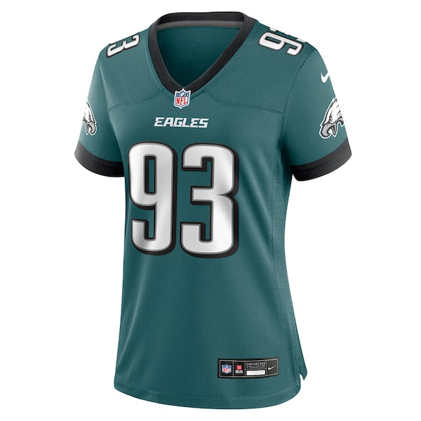 Milton Williams Philadelphia Eagles Nike Women's Team Game Jersey - Midnight Green - Image 2
