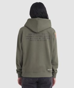 Alternative view of Kansas City Chiefs Nike Women's 2025 Salute to Service Sideline Standard Issue Dri-FIT Hoodie - Olive