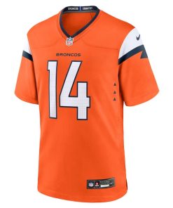 Alternative view of Courtland Sutton Denver Broncos Nike Game Jersey - Orange