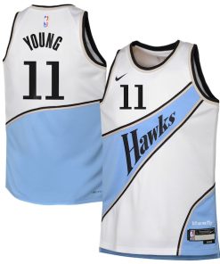 Trae Young Atlanta Hawks Nike Youth 2024/25 Swingman Player Jersey - City Edition - White